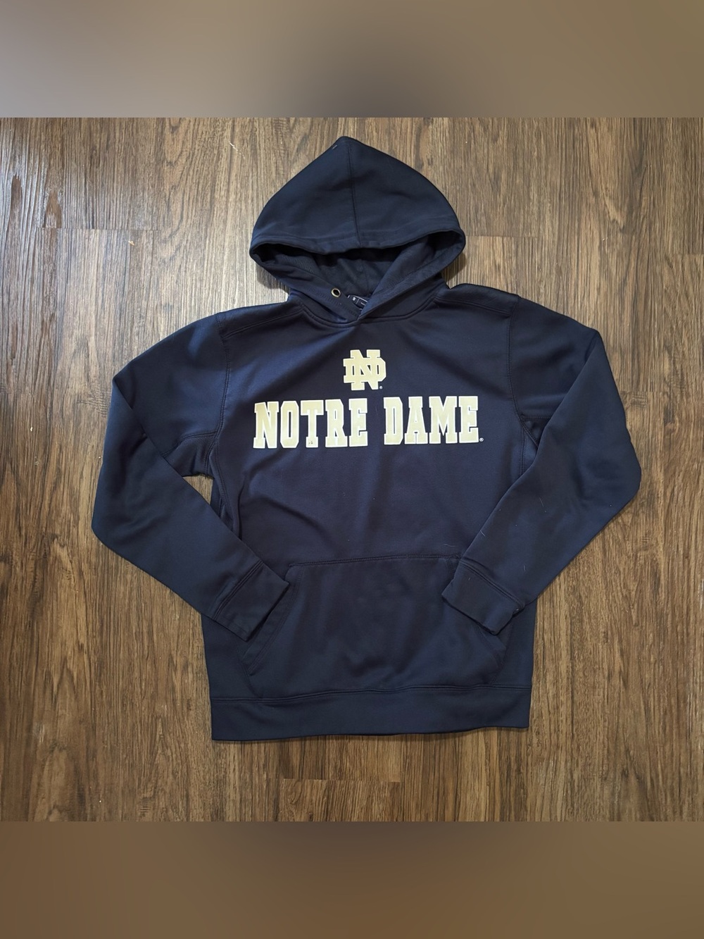 Notre Dame Fighting Irish Campus Heritage Navy Pullover Hoodie Small